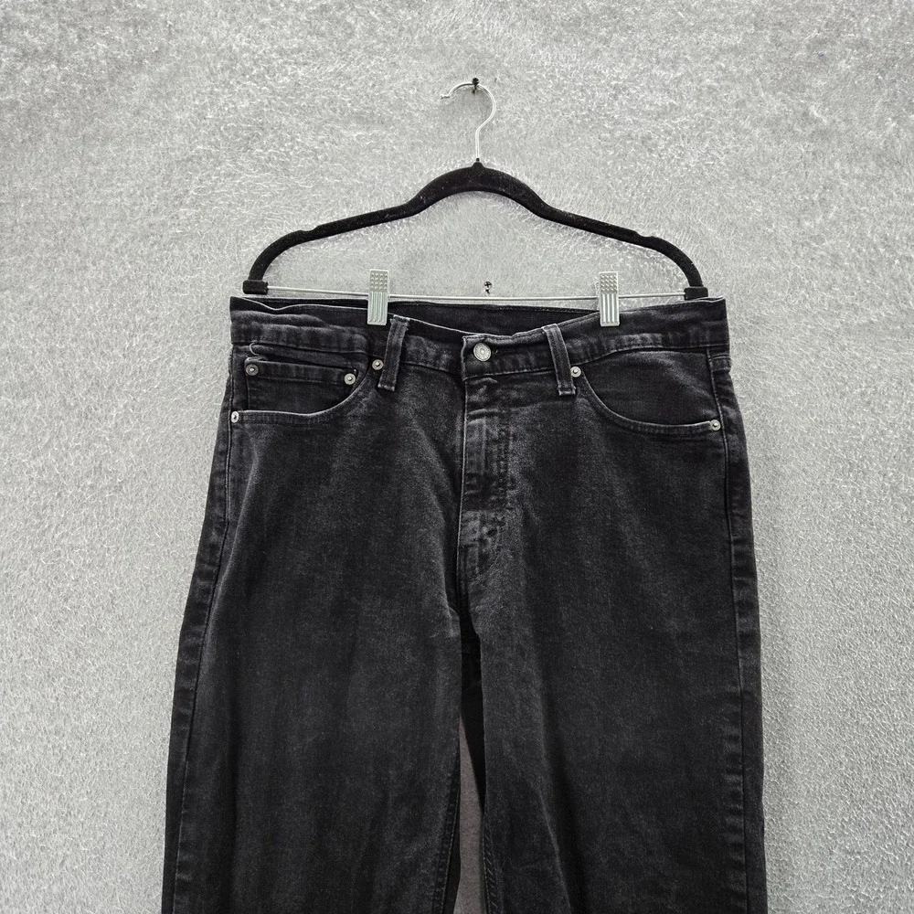 Levi's 541 Men Jeans 36X30 Black Denim Athletic Tapered Fit 28